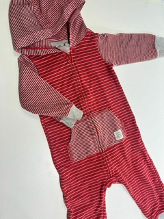 Enterito rayado rojo de algodon carters 12m(351 ) - comprar online