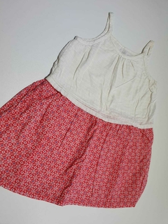 Vestido musculosa blanco y rojo mandala cadet rouselle 18m(79)