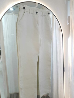 Pantalón blanco formal Ayres t.36(ci 25) - Indy circular