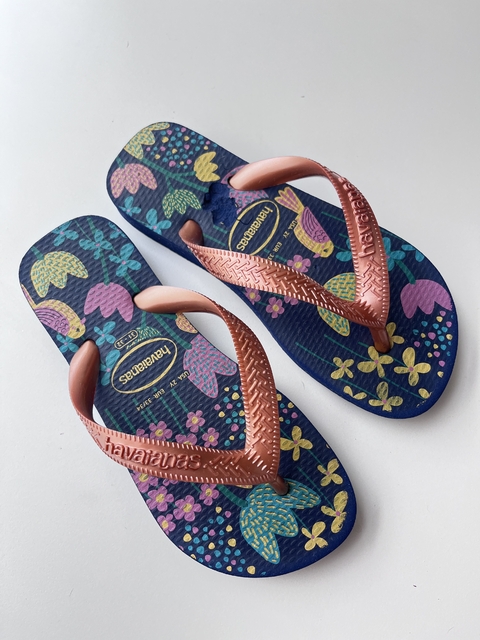 Ojotas azules Havaianas t33(38)detalle