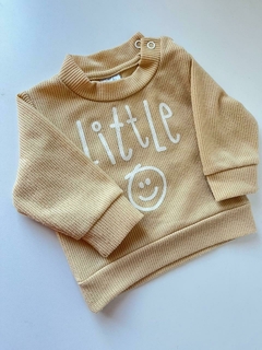 Buzo beige wafle little pandy 3m (276)