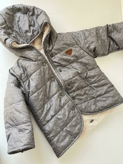 Campera inflable verde peludito x dentro mimo 12m(286)