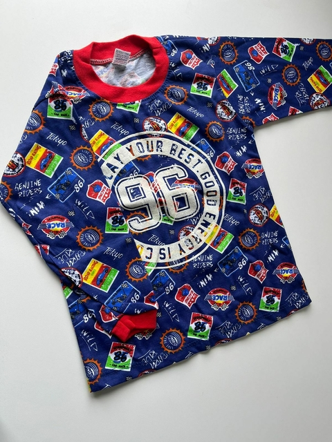 Remera ml azul 96 colores capricho 3 años(174)