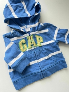 Campera azul rayas blancas rustico gap rn(256)