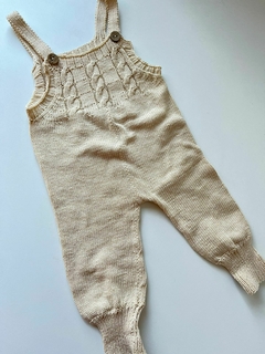 Jardinero tejido beige sin marca rn-3m(263)