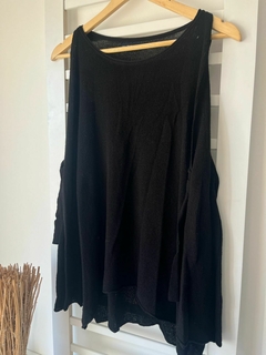 Remera tejida negra ml Zara T.S (ci 06)