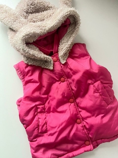 Chaleco rosa capucha Crayón t18-2a (273)