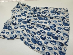 Vestido algodon gris mc aniaml print azul Mimo 3a(288)