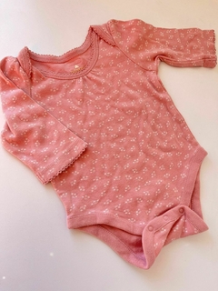 Body ml rosa florcitas blancas gap 0-3m(187)