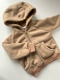 Campera marorn pelusa por dentro hippo 12m(151)