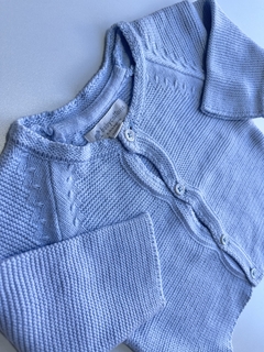 Saquito hilo celeste Babycottons 3m (157) - comprar online