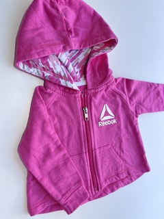 Campera rosa con capucha Reebok t3-6m(157)