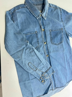 Camisa lisa ml celeste de jean Cheeky 8a(349) - comprar online