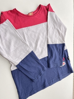 Buzo franjas rosa y azul Owoko 8a(26) - comprar online