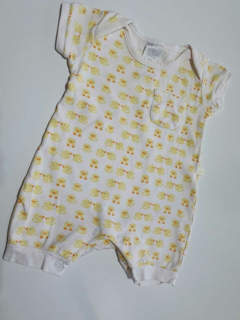 Romper rosa corto lunares y corazones owoko 3m(301)