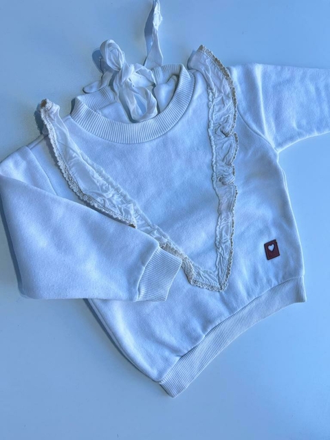 Buzo blanco volados Pandy 12m(147)