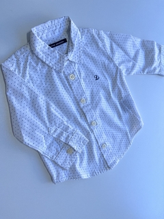 Camisa blanca de lunares Little akiabara 6m (157)