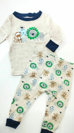 Conjunto animales Remera+pantalon algodon wonder nation 9m(249)