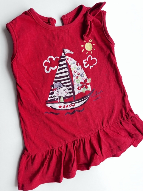 Musculosa roja corazones Mimo t4(133)