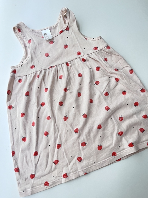 Vestido musculosa rosa frutillas H&M t9m(166) - comprar online