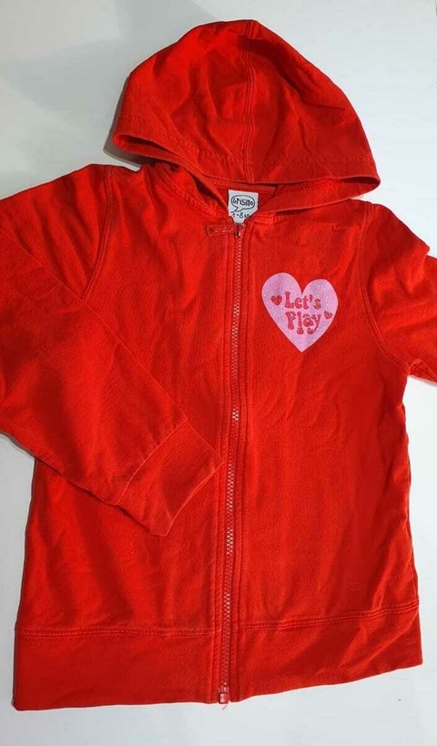 Campera roja rustica grisino 7a(296)