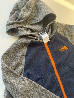 Campera polar azul con gris the north face 6a(292) - comprar online