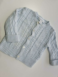 Saquito tejido celeste ralph lauren 6m(266)