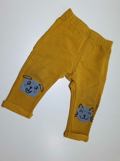 Jogging mostaza rodillas animales zara 9-12m (141)