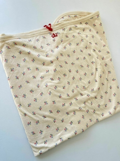 Manta beige con florcitas paula cahen danvers (225)