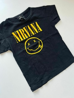 Remera mc negra nirvana qeelback 4a(326)
