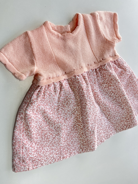 Vestido tejido de rosas importado t3m(29)