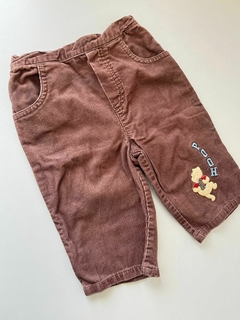 Jean corderoy marron winnie pooh disney 3-6m(256)