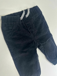 Pantalon negro de corderoy Carters 12m(351 - comprar online
