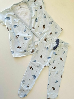 Conjunto celestes ballenas mimo 3m(254)