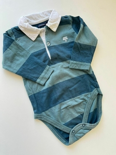 Body ml tipo chomba franja azul mimo 9m(255)