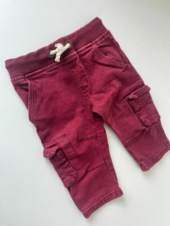 Pantalon cargo bordo crayon 9m (324) - comprar online