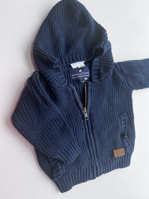Campera azul tejido Baby cottons 3m(131)