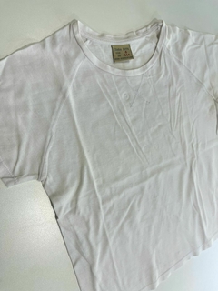 Remera mc blanca lisa Zara 6a(349) - comprar online