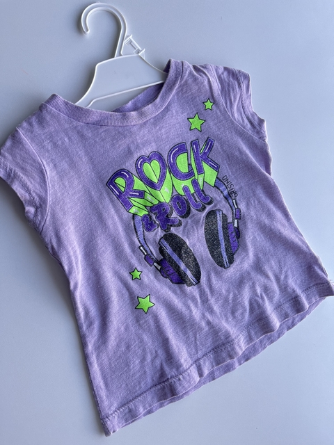 Remera Grisino lila Rock and roll t18m(77)