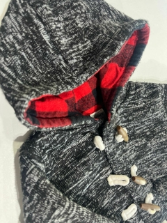 campera con capucha tejido jaspeado negro carters 12m(351 ) en internet
