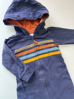 Enterito azul rayas rustico carters 12m(135) - comprar online