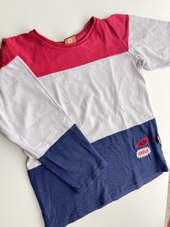 Buzo franjas rosa y azul Owoko 8a(26)