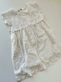 Vestido blanco broderi mc Little akiabara 18m (255)