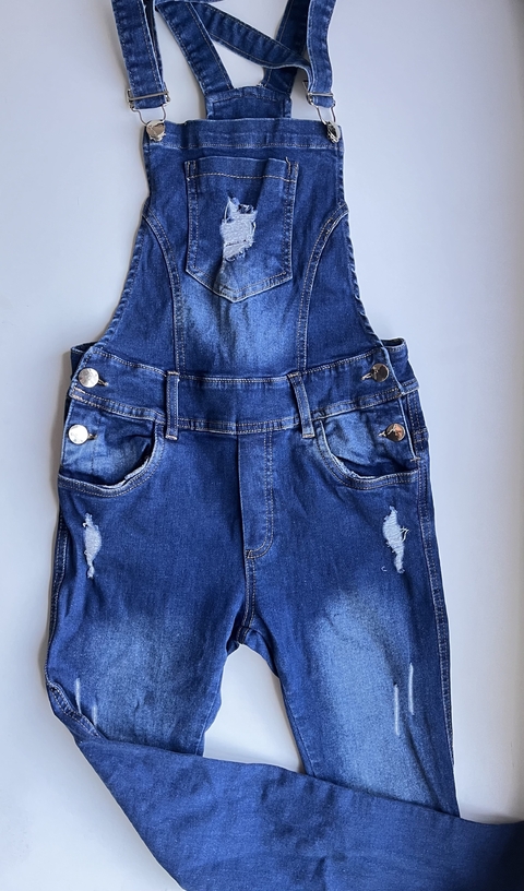 jardinero azul con bolsillos de jean Lavaditas 14a(181)