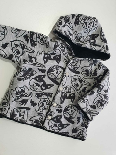 Tapado negro polar reversible grisino rn(233) - comprar online