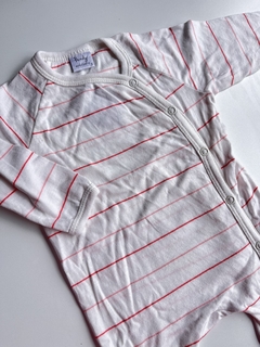 Enterito blanco lineas rosas Pandy t3m (196) - comprar online