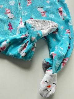 Enterito polar celeste muñeco de nieve Carters 12m (01) - comprar online