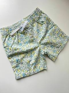 Short de gabardina flores amarillas y verdes cartesr 24m(305)