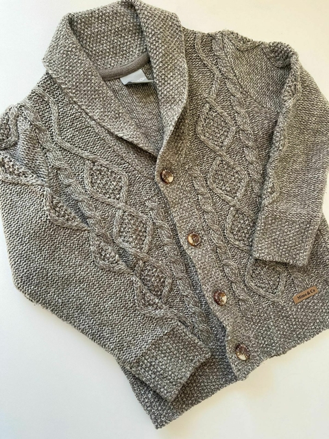 Cardigan tejido marron mimo 6a(01)
