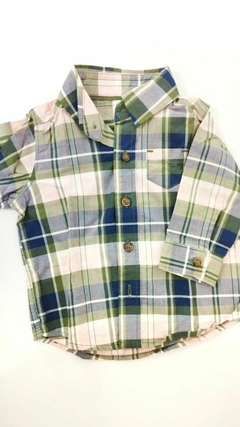 Camisa a cuadros verde ml carters 3m(249)